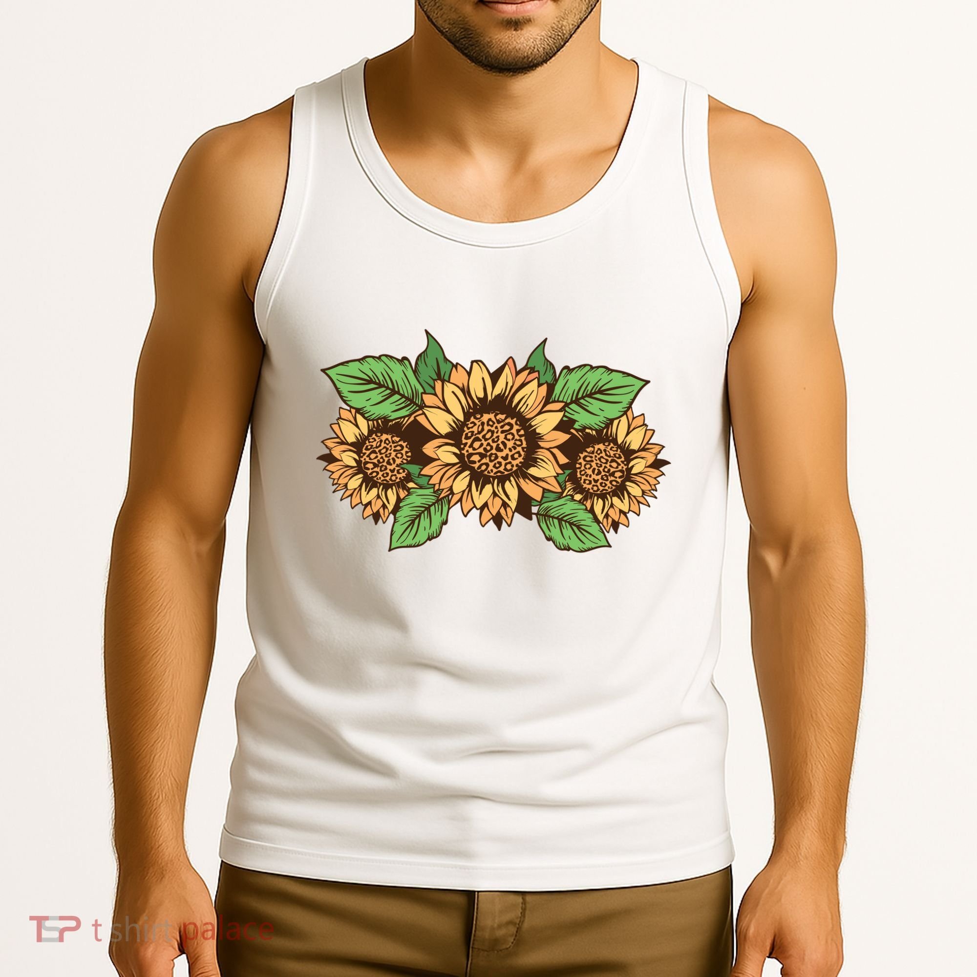 Leopard Flowers Tank Top