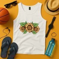 Leopard Flowers Tank Top thumb 4