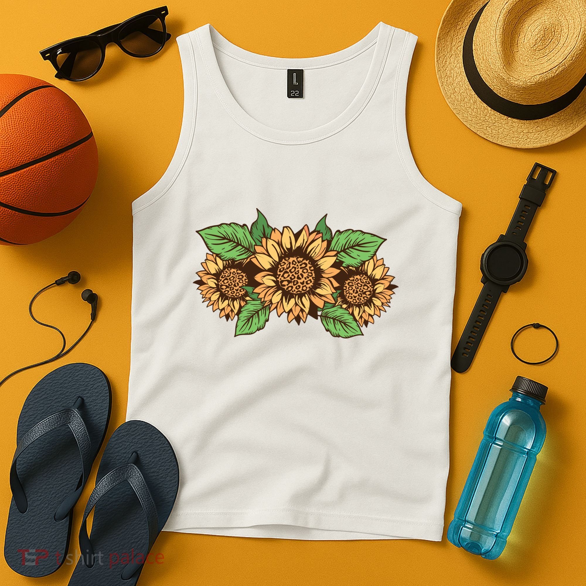 Leopard Flowers Tank Top