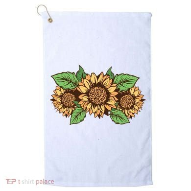 Leopard Flowers Golf Towel