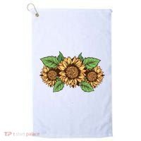Leopard Flowers Golf Towel thumb 0