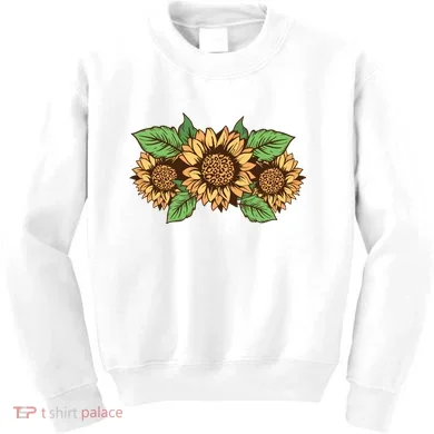 Leopard Flowers Kids Sweatshirt