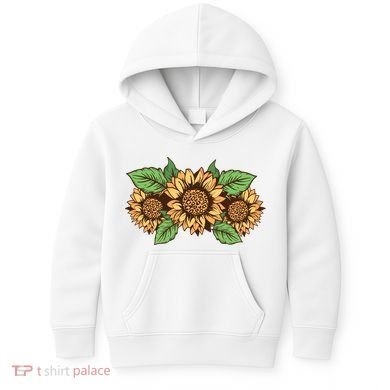 Leopard Flowers Kids Hoodie