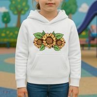 Leopard Flowers Kids Hoodie thumb 3
