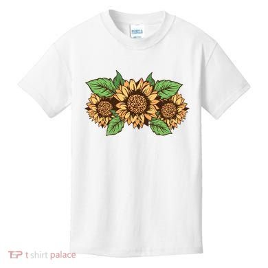 Leopard Flowers Kids T-Shirt