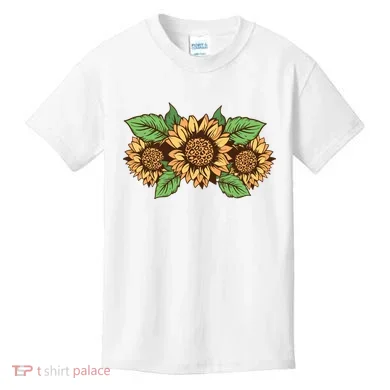 Leopard Flowers Kids T-Shirt