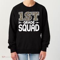 Leopard Print 1st Grade Squad Women's Sweatshirt thumb 0