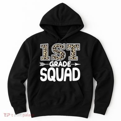 Leopard Print 1st Grade Squad Hoodie