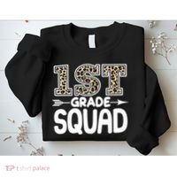 Leopard Print 1st Grade Squad Sweatshirt thumb 2