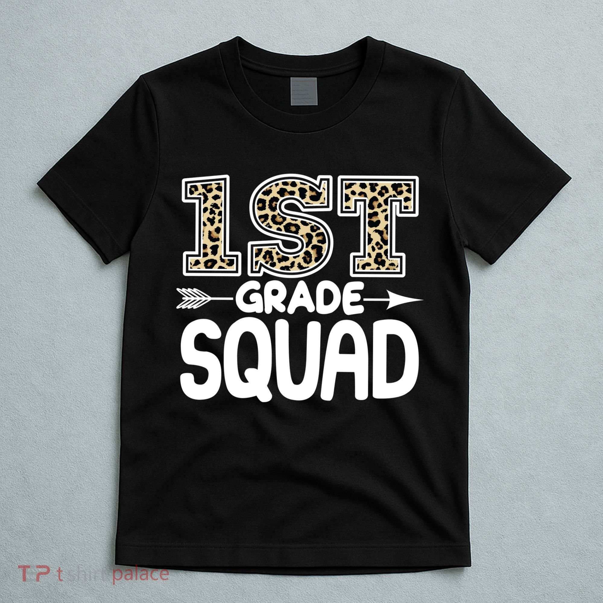 Leopard Print 1st Grade Squad T-Shirt
