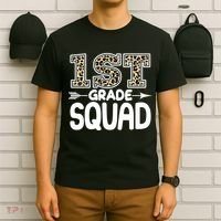 Leopard Print 1st Grade Squad T-Shirt thumb 6