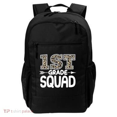 Leopard Print 1st Grade Squad Backpack