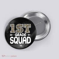 Leopard Print 1st Grade Squad Button thumb 0