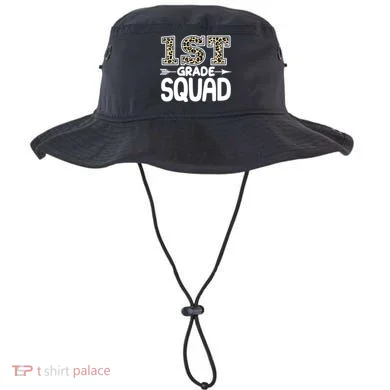 Leopard Print 1st Grade Squad Bucket Hat
