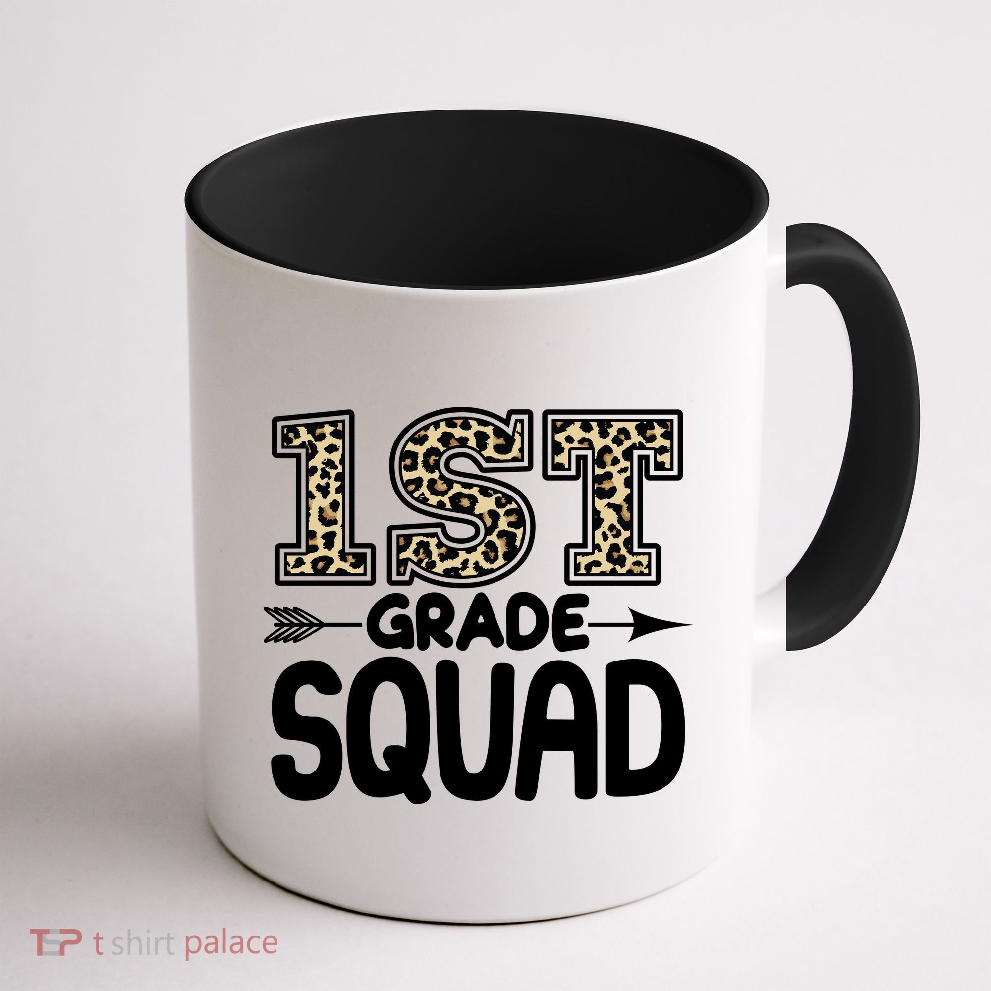 Leopard Print 1st Grade Squad Coffee Mug