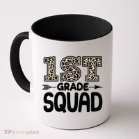 Leopard Print 1st Grade Squad Coffee Mug thumb 0