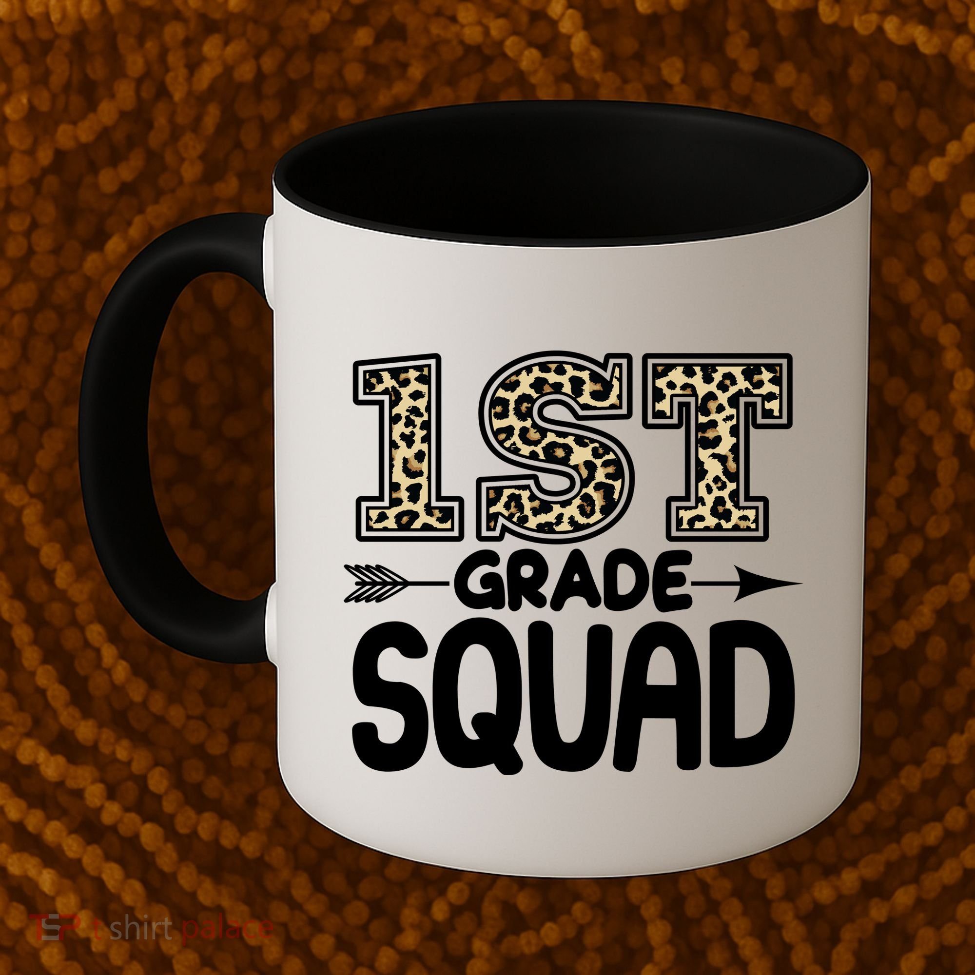 Leopard Print 1st Grade Squad Coffee Mug