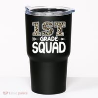 Leopard Print 1st Grade Squad Tumbler thumb 0