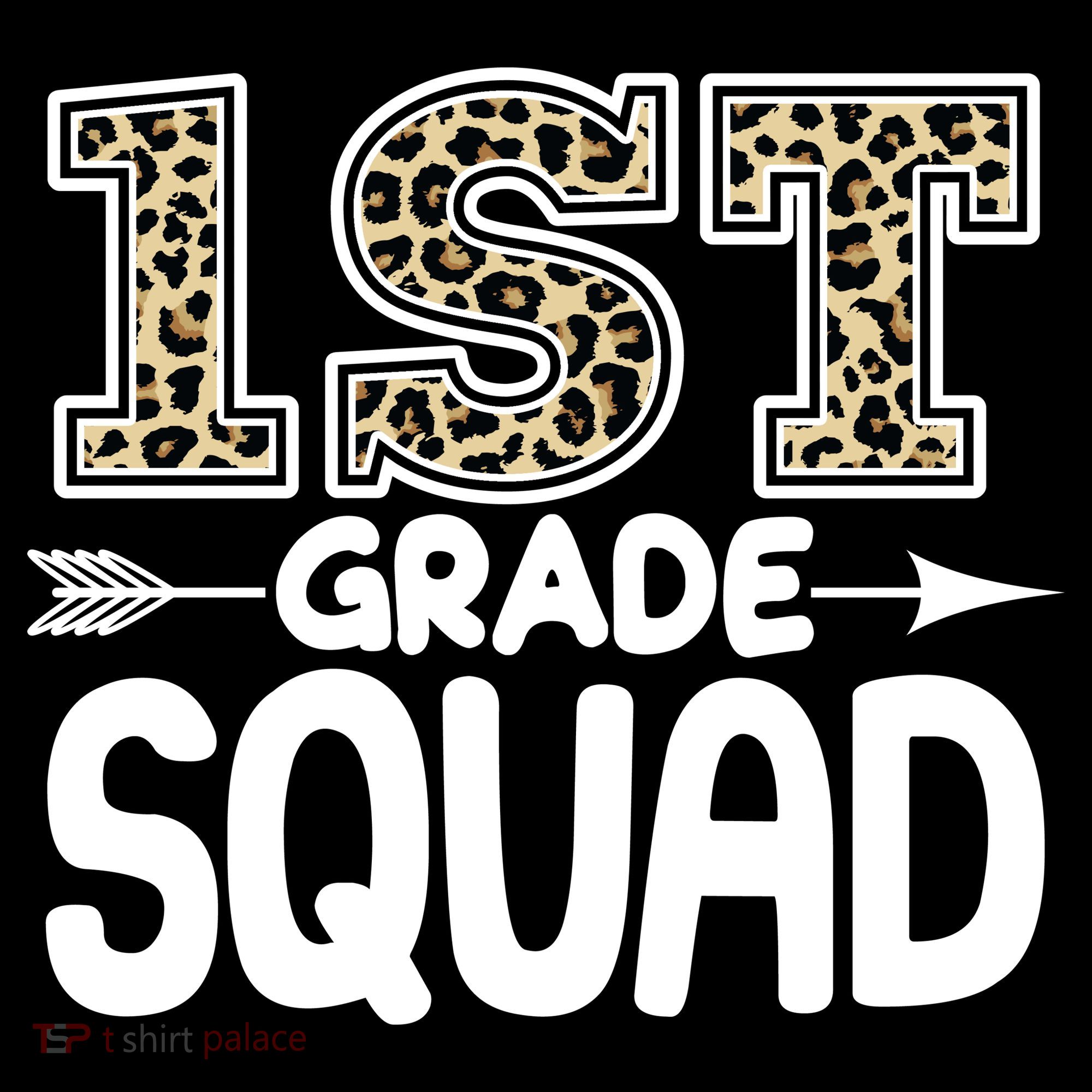 Leopard Print 1st Grade Squad Ornament