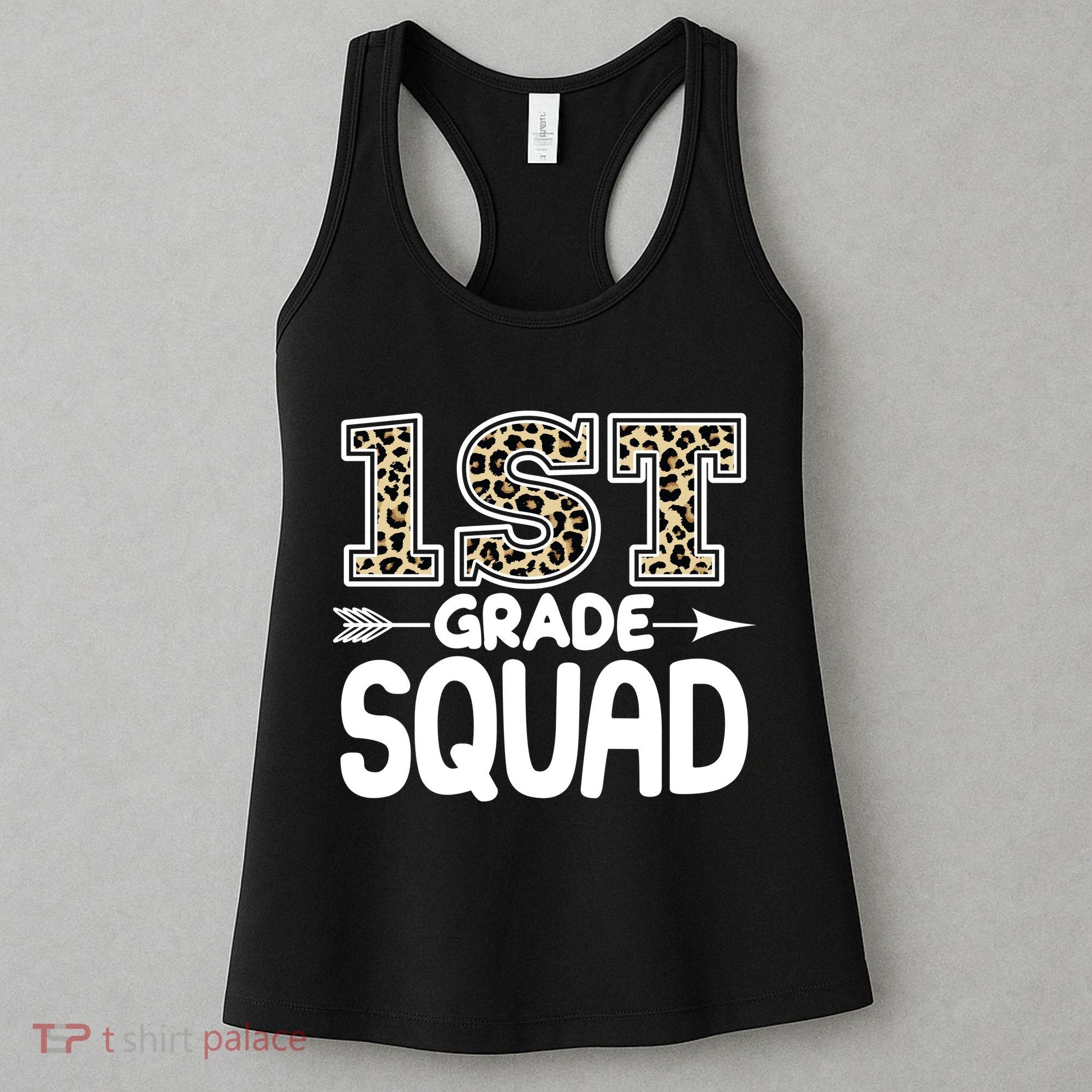Leopard Print 1st Grade Squad Women's Tank Top