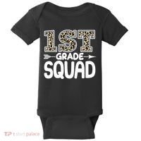 Leopard Print 1st Grade Squad Baby Bodysuit thumb 0