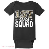 Leopard Print 1st Grade Squad Baby Bodysuit thumb 0
