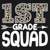 Leopard Print 1st Grade Squad Baby Bodysuit thumb 2