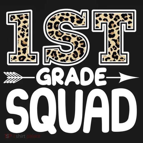 Leopard Print 1st Grade Squad Baby Bodysuit