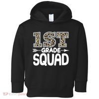 Leopard Print 1st Grade Squad Toddler Hoodie thumb 0