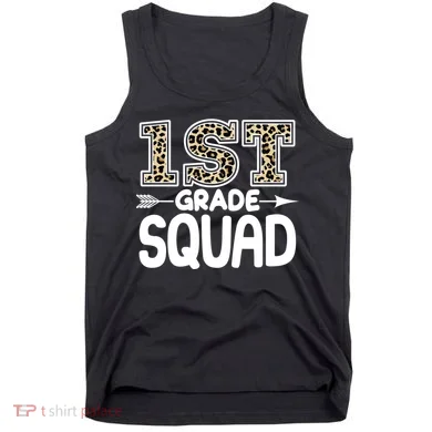 Leopard Print 1st Grade Squad Tank Top