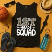 Leopard Print 1st Grade Squad Tank Top thumb 4