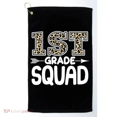 Leopard Print 1st Grade Squad Golf Towel