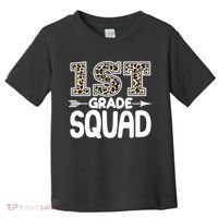 Leopard Print 1st Grade Squad Toddler T-Shirt thumb 0
