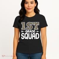 Leopard Print 1st Grade Squad Women's T-Shirt thumb 4