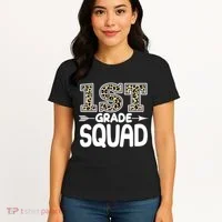 Leopard Print 1st Grade Squad Women's T-Shirt thumb 4