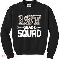 Leopard Print 1st Grade Squad Kids Sweatshirt thumb 0