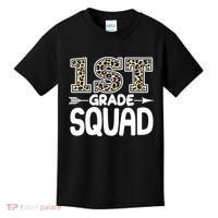 Leopard Print 1st Grade Squad Kids T-Shirt thumb 0