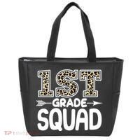 Leopard Print 1st Grade Squad Tote Bag thumb 0