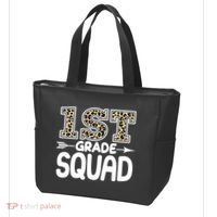 Leopard Print 1st Grade Squad Tote Bag thumb 3