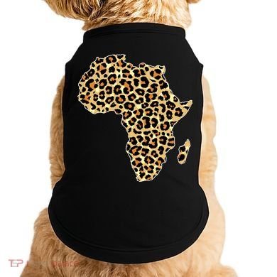 Leopard Print African Map Of Africa Doggie Tank