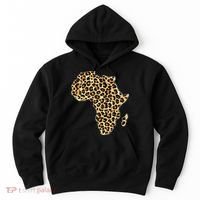 Leopard Print African Map Of Africa Hoodie thumb 0