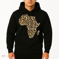 Leopard Print African Map Of Africa Hoodie thumb 2