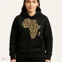 Leopard Print African Map Of Africa Hoodie thumb 5