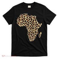 Leopard Print African Map Of Africa T-Shirt thumb 0