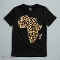 Leopard Print African Map Of Africa T-Shirt thumb 5