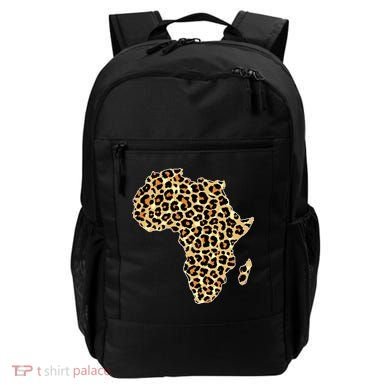 Leopard Print African Map Of Africa Backpack
