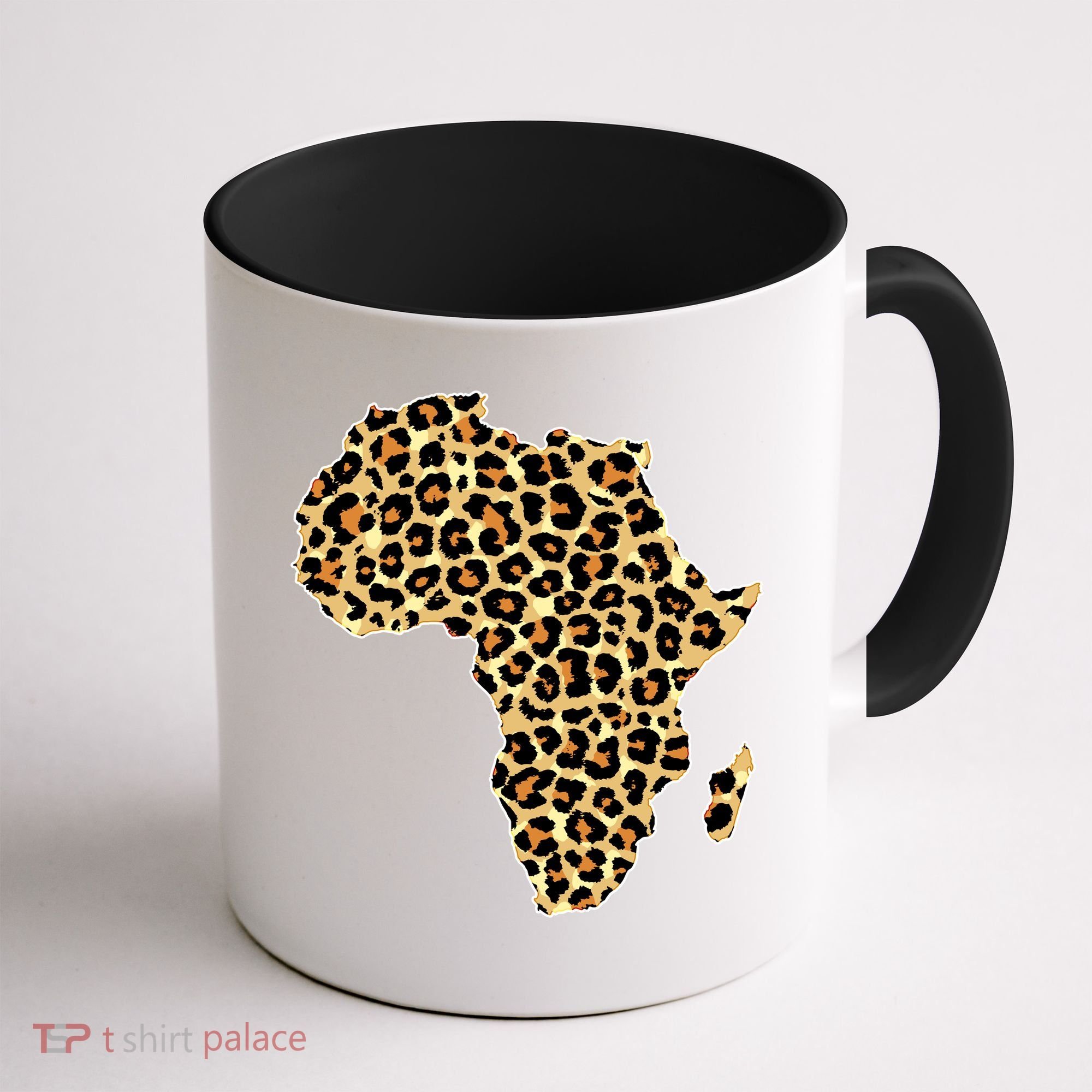 Leopard Print African Map Of Africa Coffee Mug
