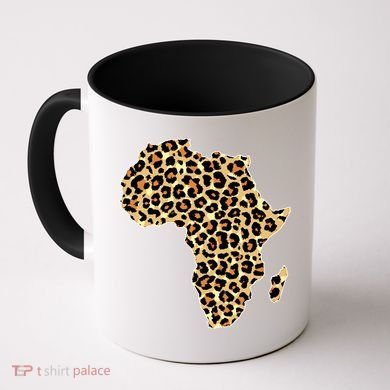 Leopard Print African Map Of Africa Coffee Mug