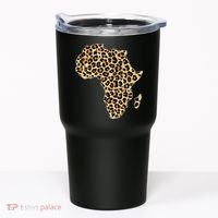 Leopard Print African Map Of Africa Tumbler thumb 0