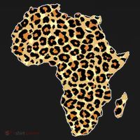 Leopard Print African Map Of Africa Ornament thumb 1